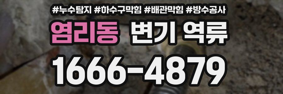 염리동 변기 역류