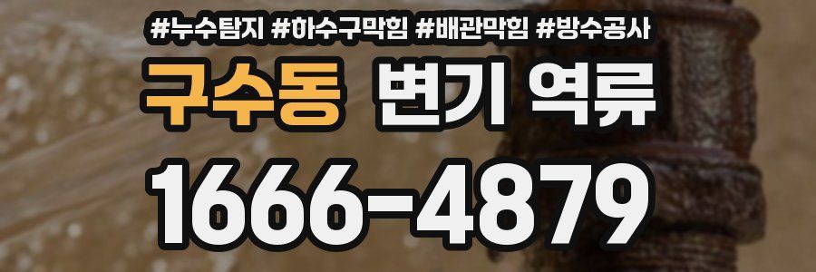 구수동 변기 역류