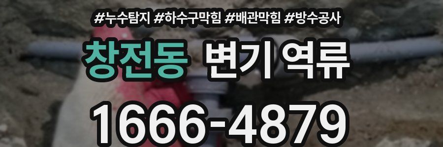창전동 변기 역류