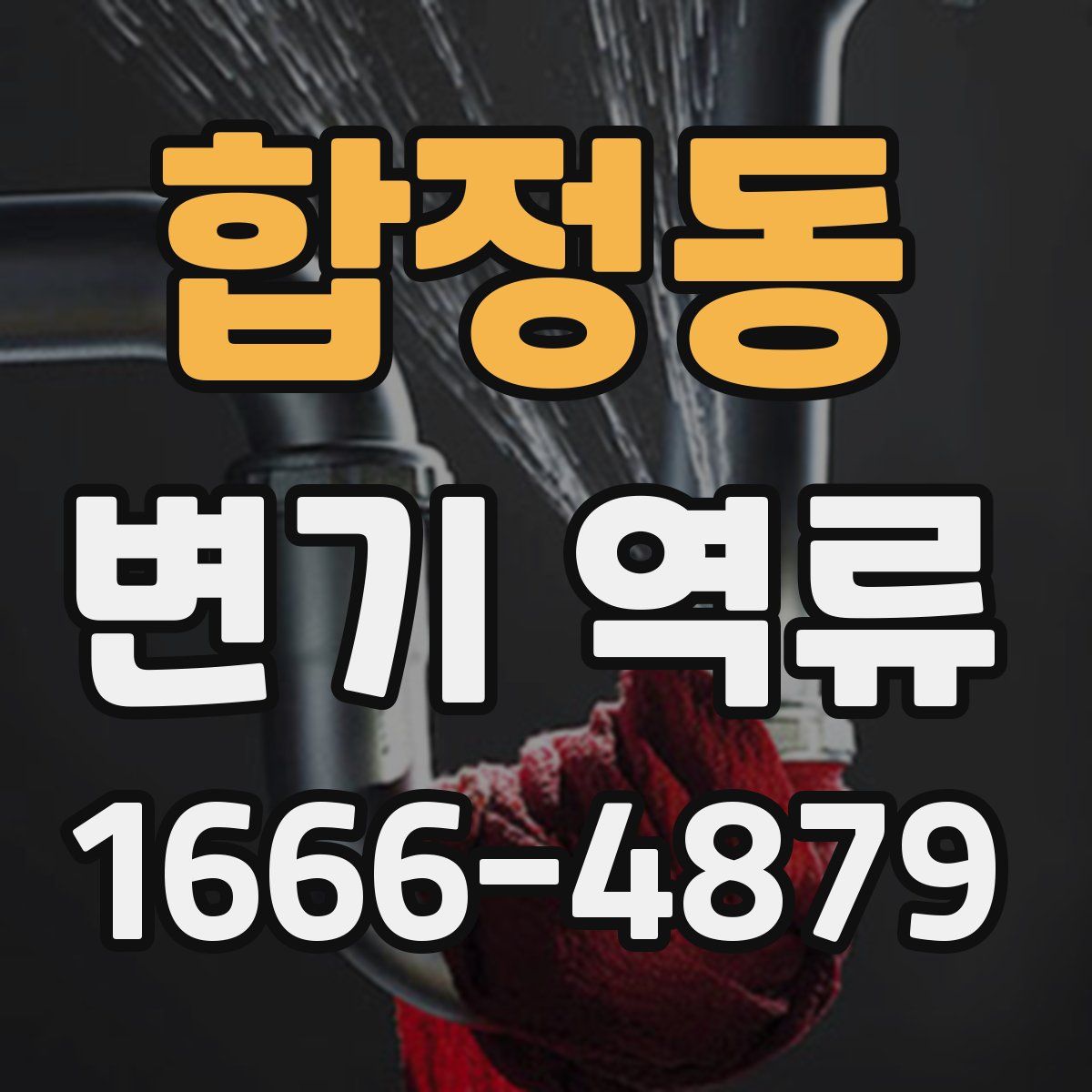 합정동 변기 역류