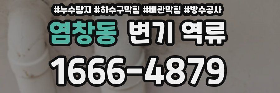 염창동 변기 역류