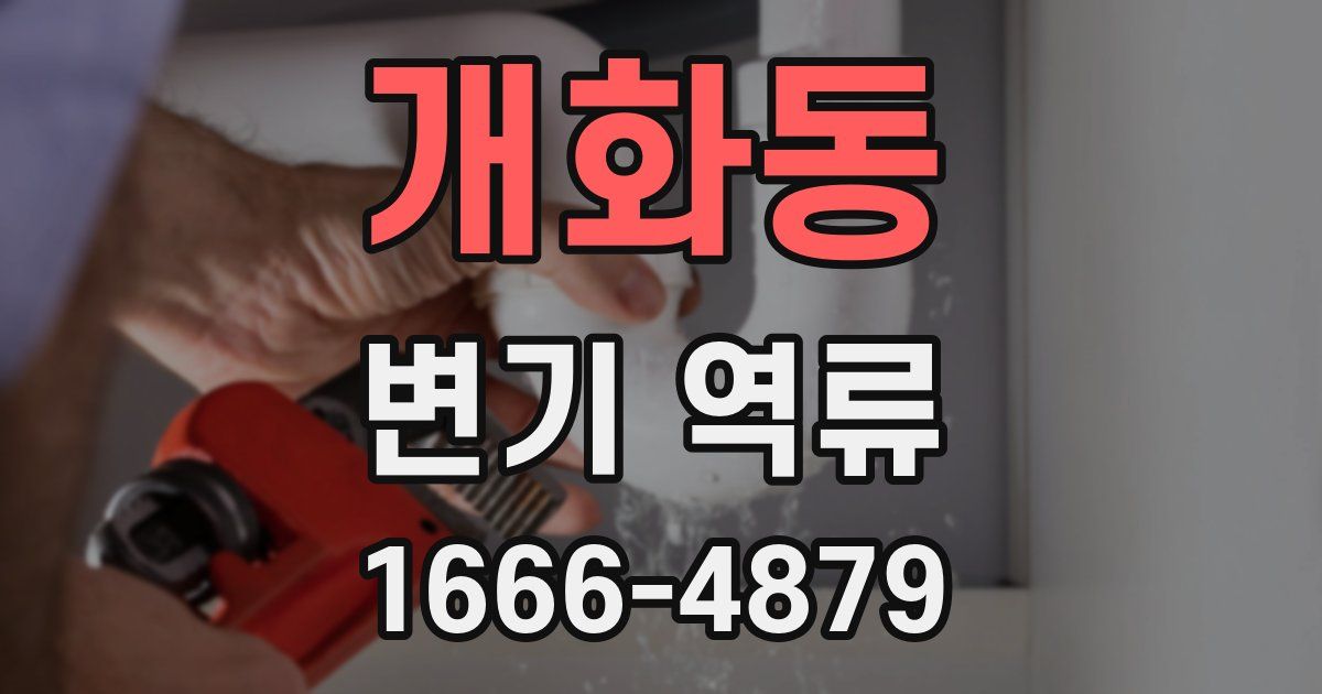 개화동 변기 역류