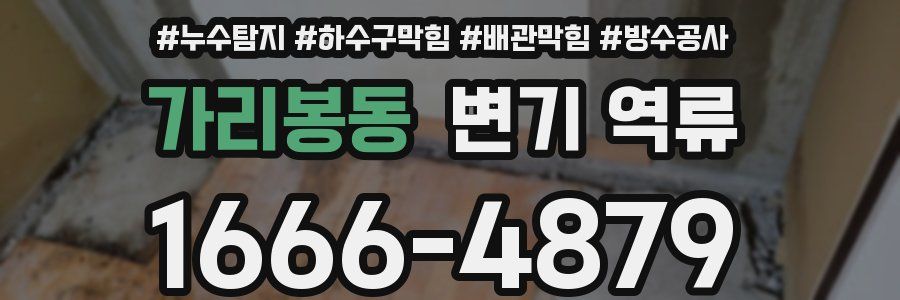 가리봉동 변기 역류