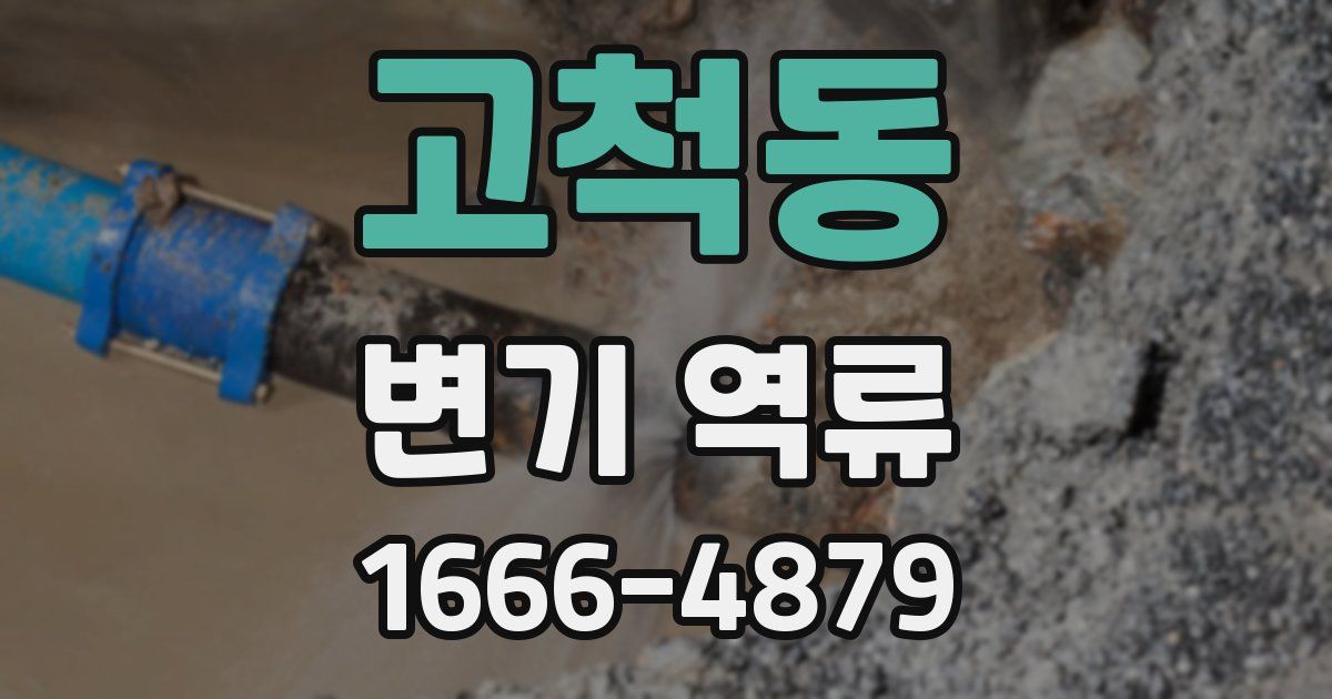 고척동 변기 역류