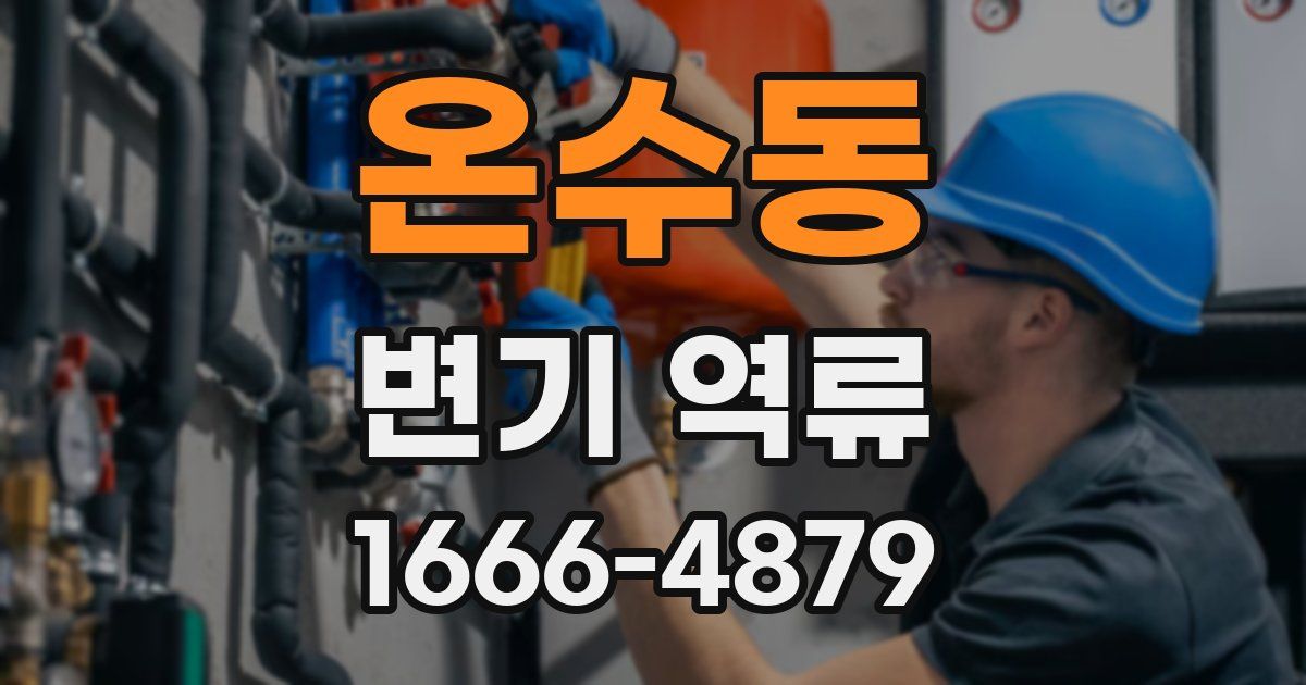 온수동 변기 역류