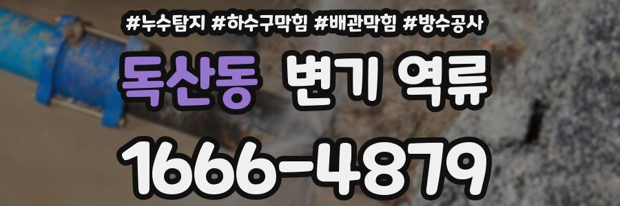 독산동 변기 역류