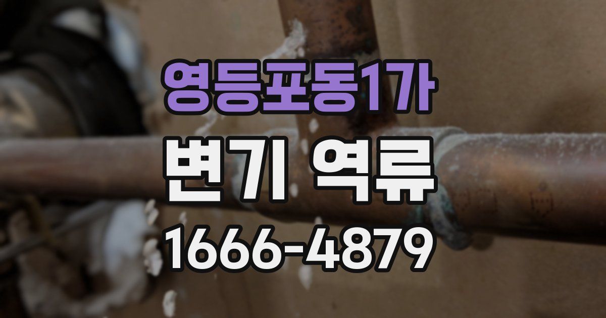 영등포동1가 변기 역류