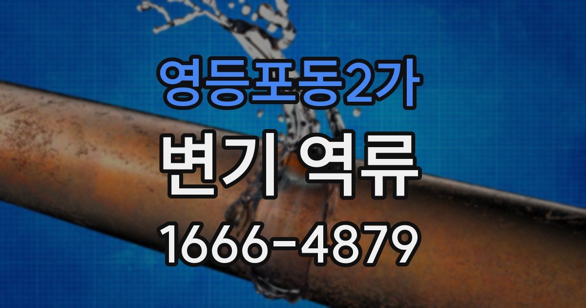 영등포동2가 변기 역류