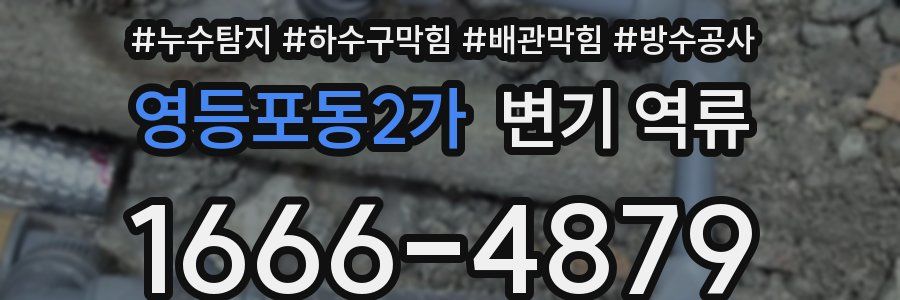 영등포동2가 변기 역류