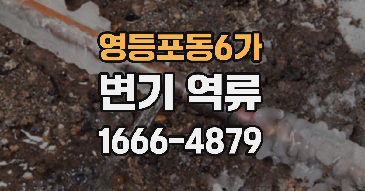 영등포동6가 변기 역류