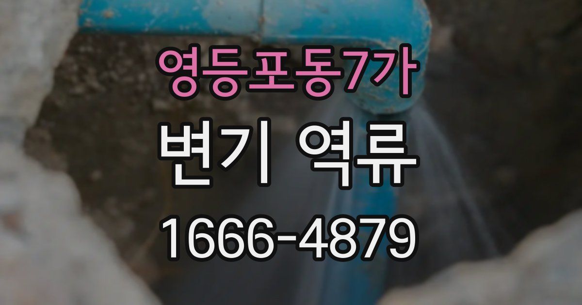 영등포동7가 변기 역류