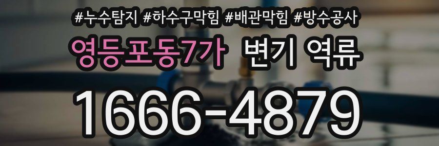 영등포동7가 변기 역류