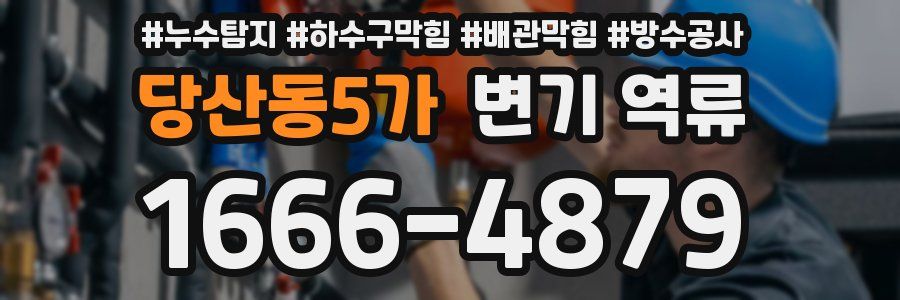 당산동5가 변기 역류