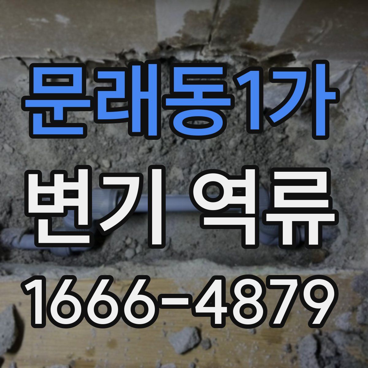 문래동1가 변기 역류