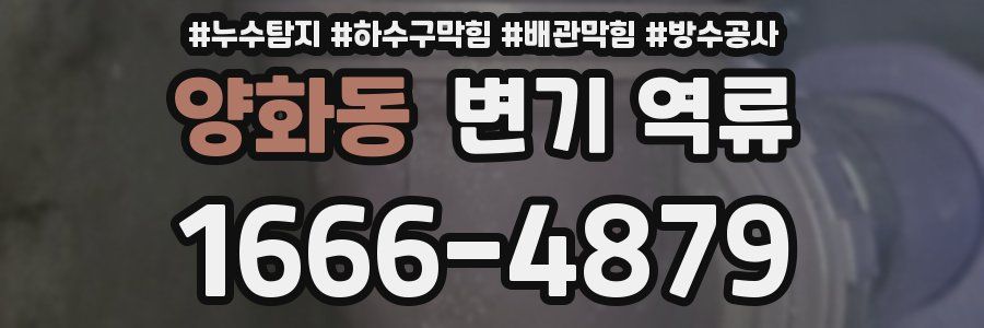 양화동 변기 역류