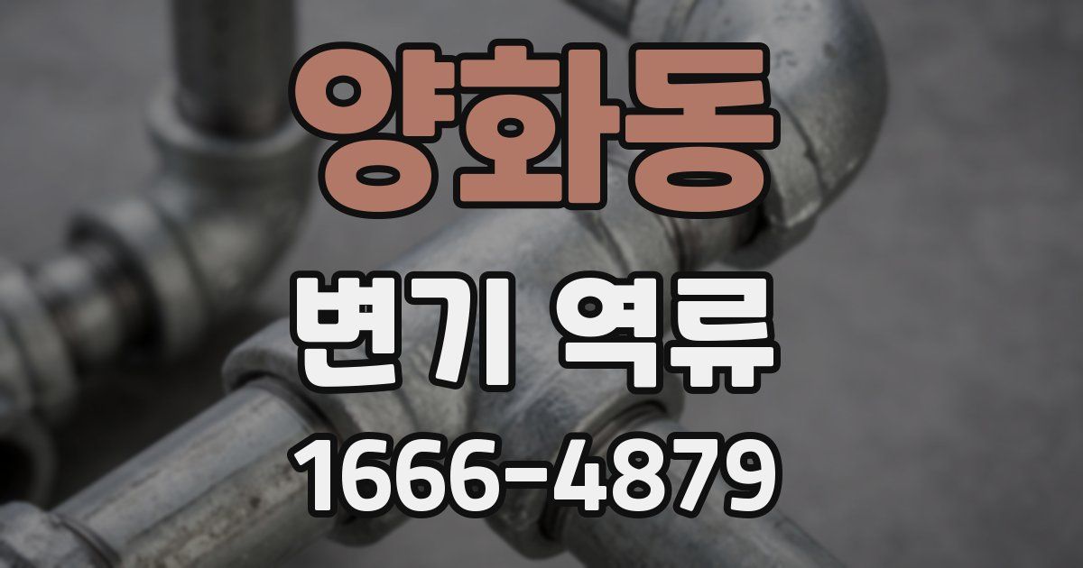 양화동 변기 역류