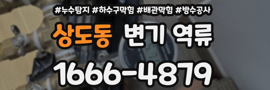 상도동 변기 역류