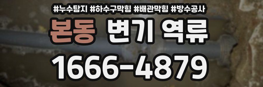 본동 변기 역류