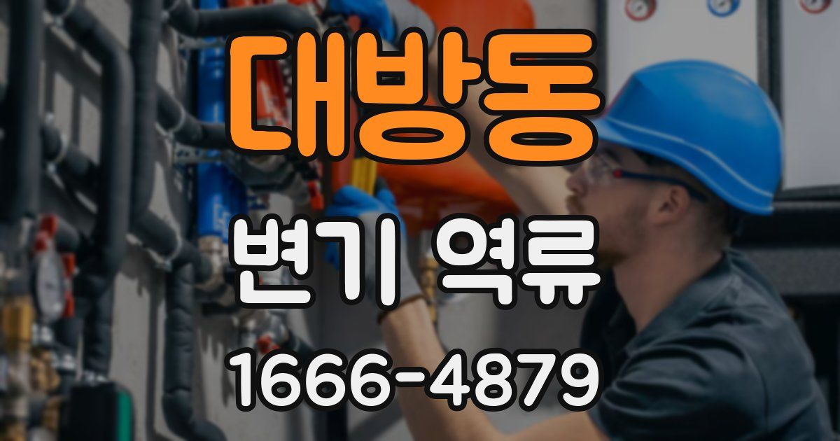 대방동 변기 역류