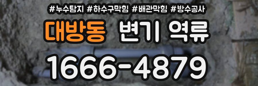 대방동 변기 역류