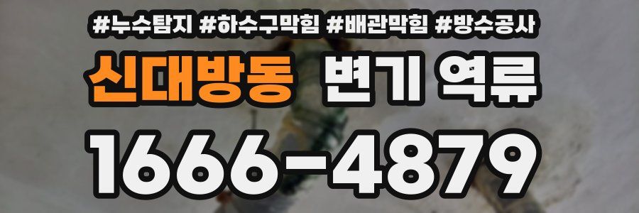 신대방동 변기 역류