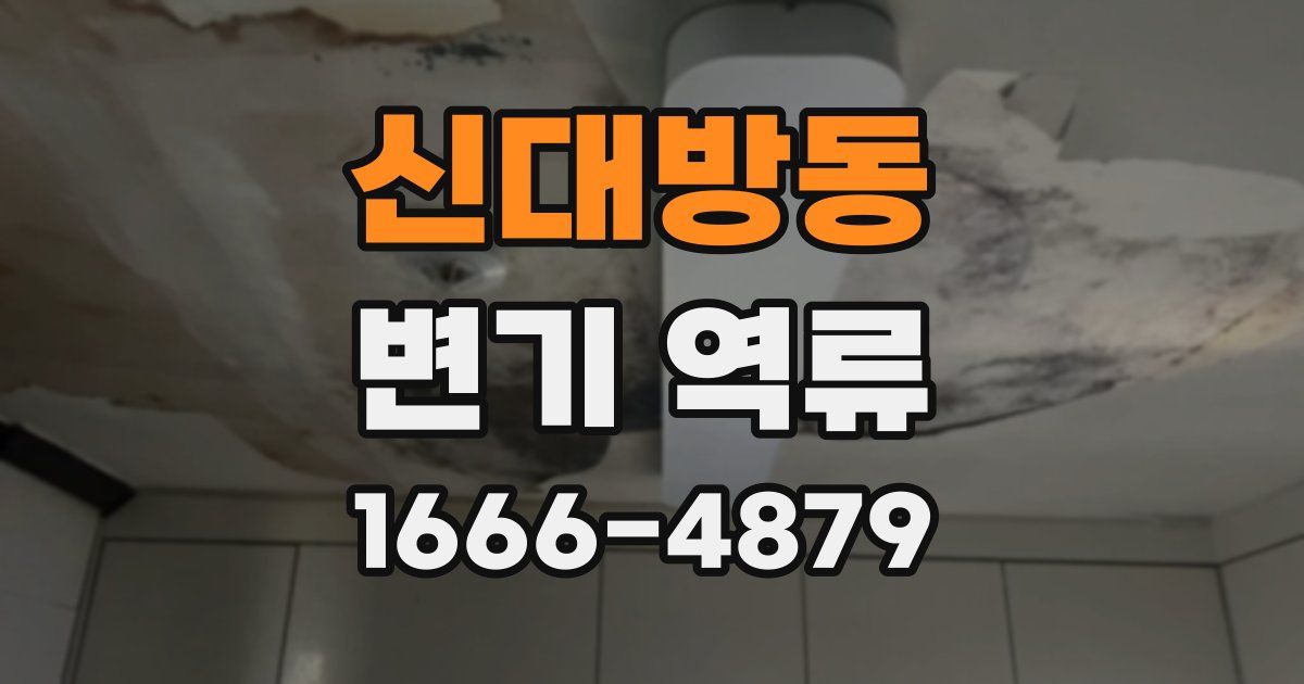 신대방동 변기 역류