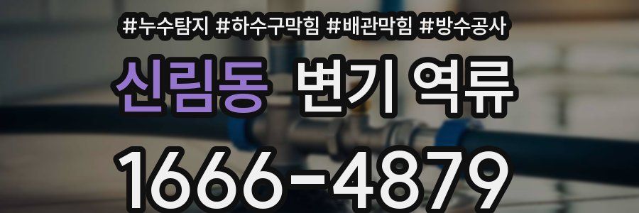 신림동 변기 역류