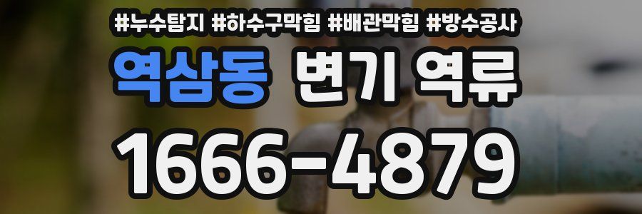 역삼동 변기 역류