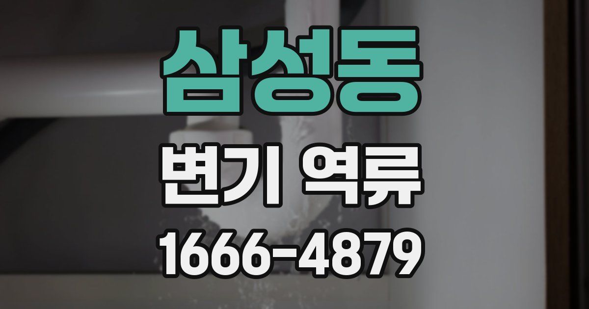삼성동 변기 역류