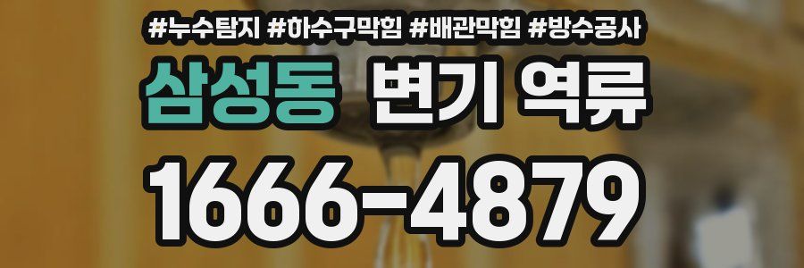 삼성동 변기 역류
