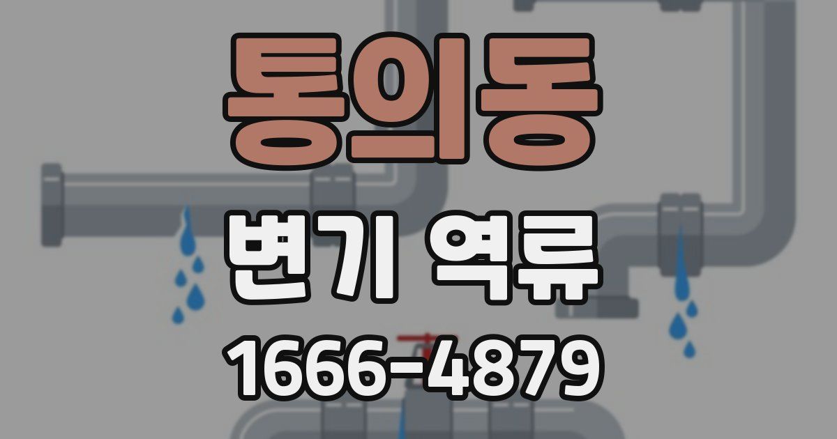 통의동 변기 역류