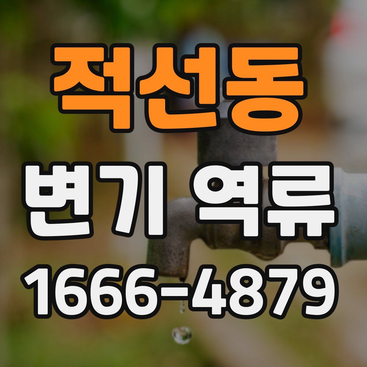 적선동 변기 역류