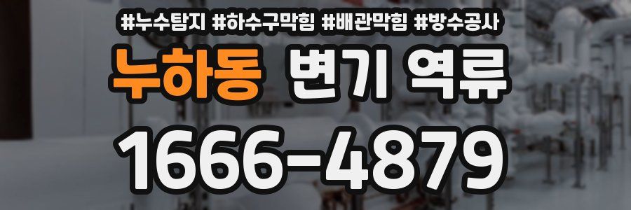 누하동 변기 역류