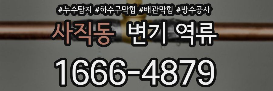 사직동 변기 역류