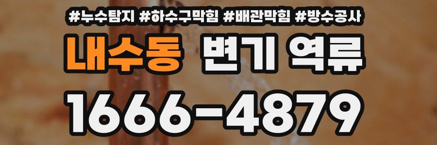 내수동 변기 역류