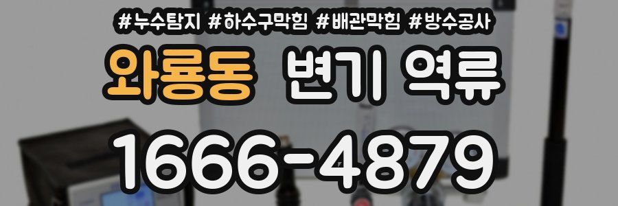 와룡동 변기 역류