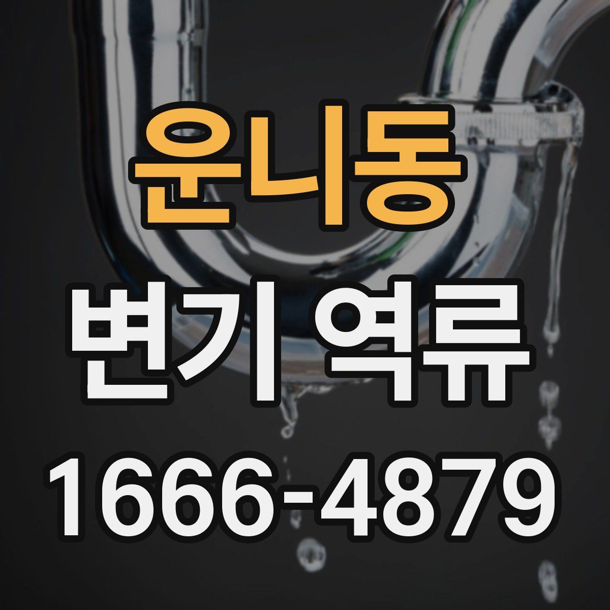 운니동 변기 역류
