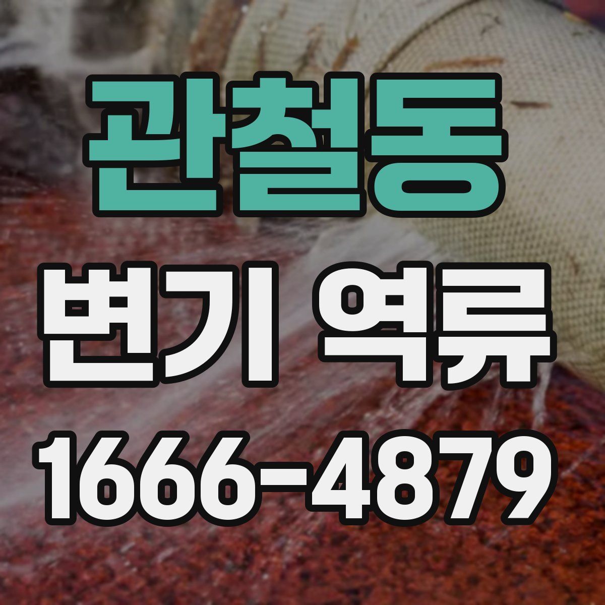 관철동 변기 역류
