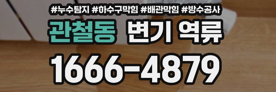 관철동 변기 역류