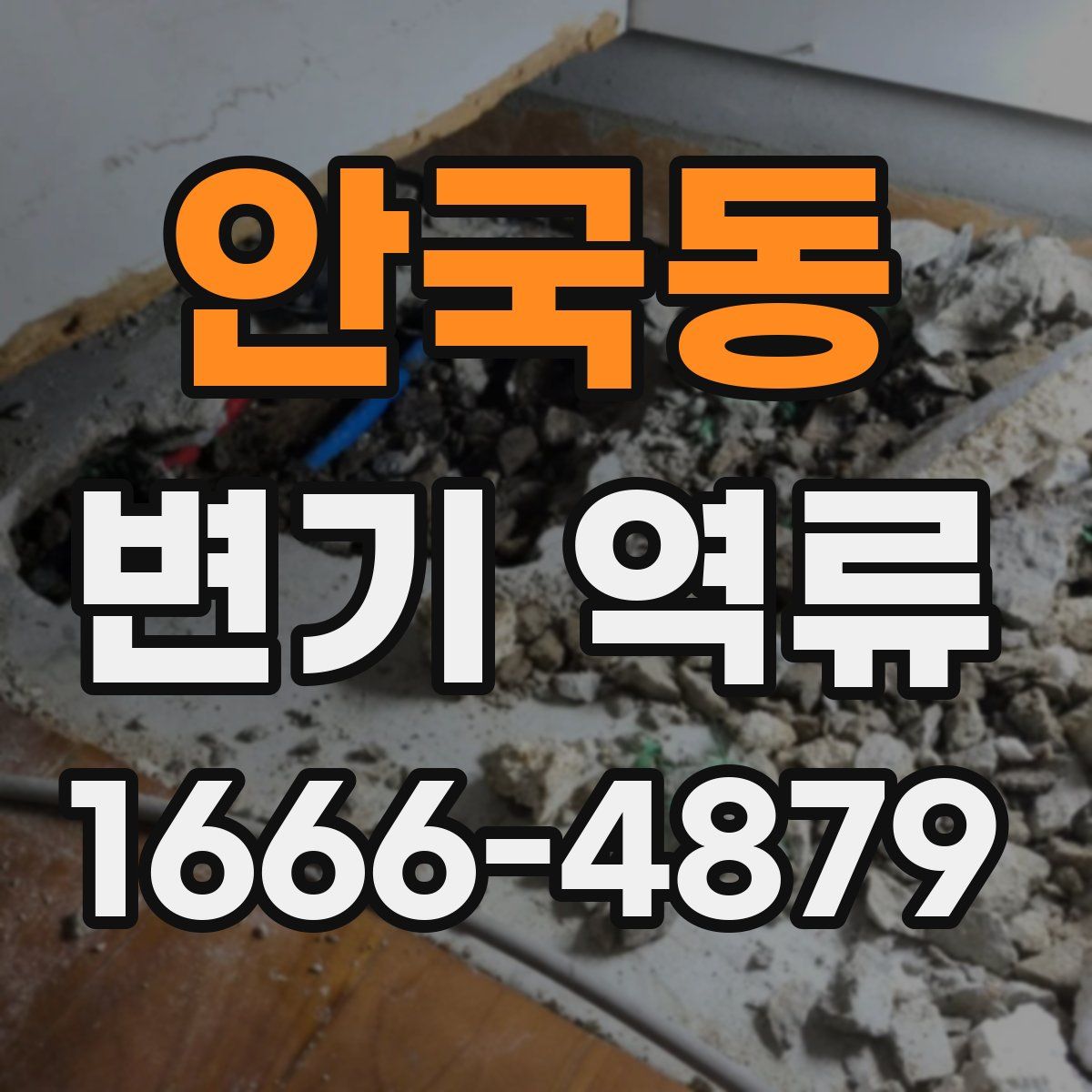 안국동 변기 역류