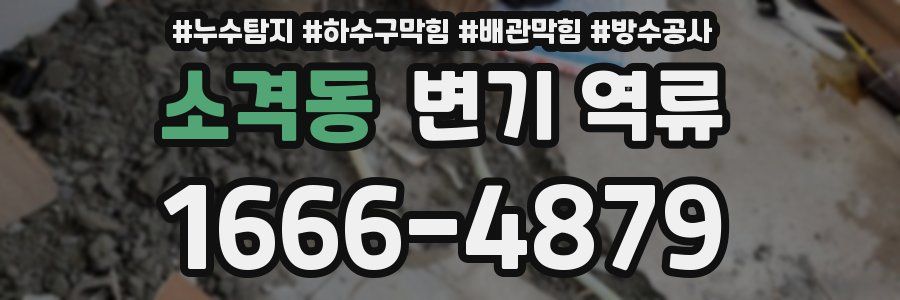 소격동 변기 역류