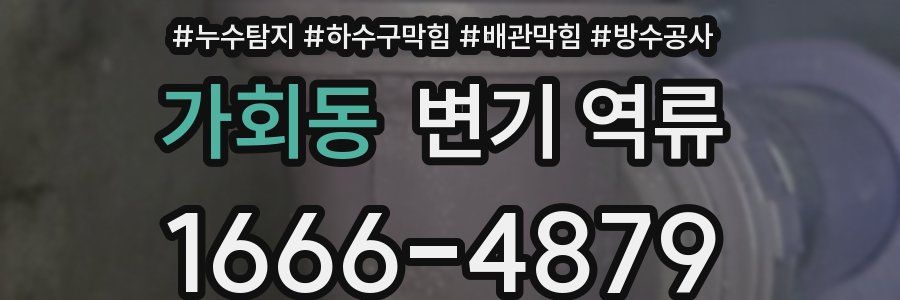 가회동 변기 역류