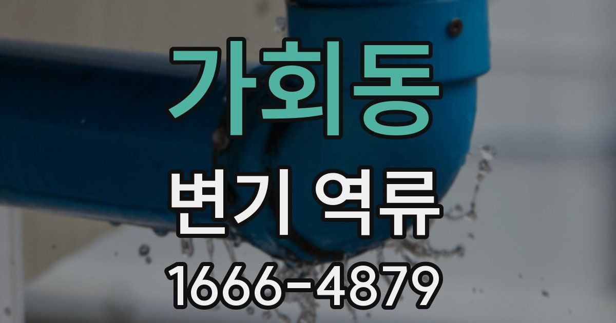 가회동 변기 역류