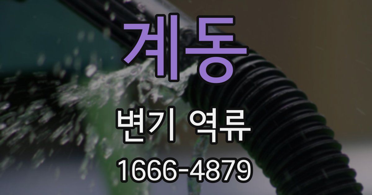 계동 변기 역류