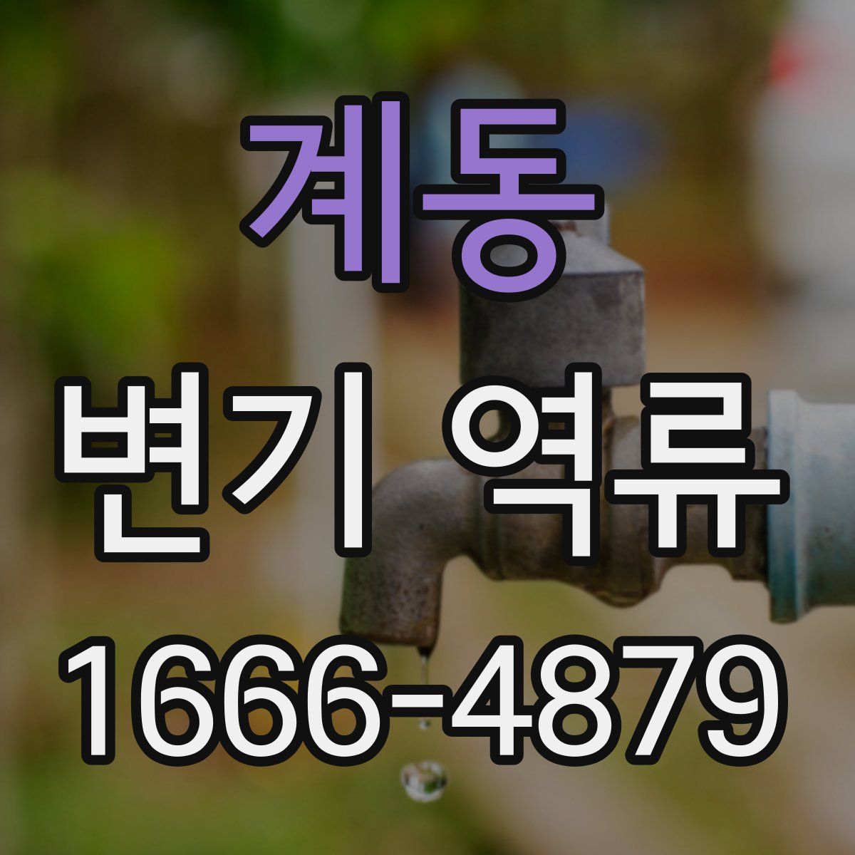 계동 변기 역류