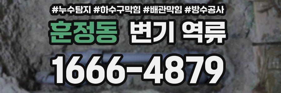 훈정동 변기 역류