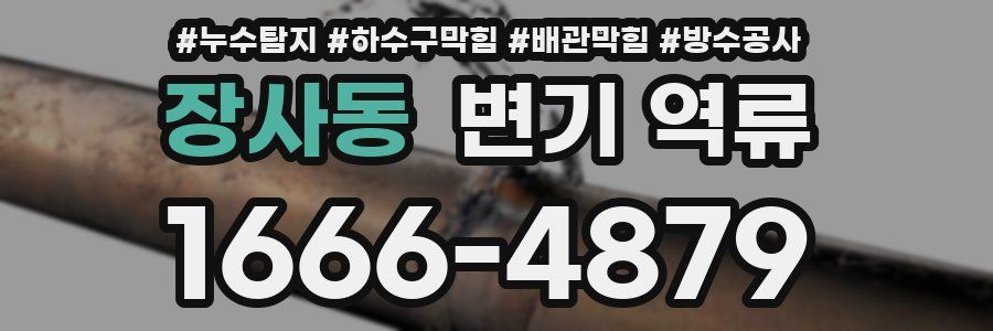 장사동 변기 역류