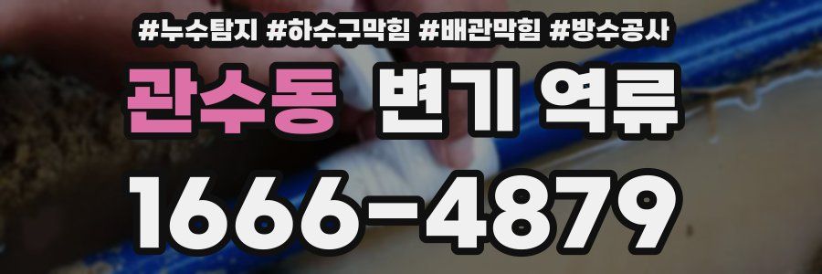 관수동 변기 역류