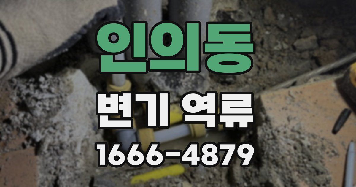 인의동 변기 역류