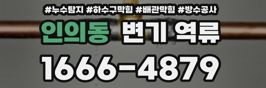 인의동 변기 역류